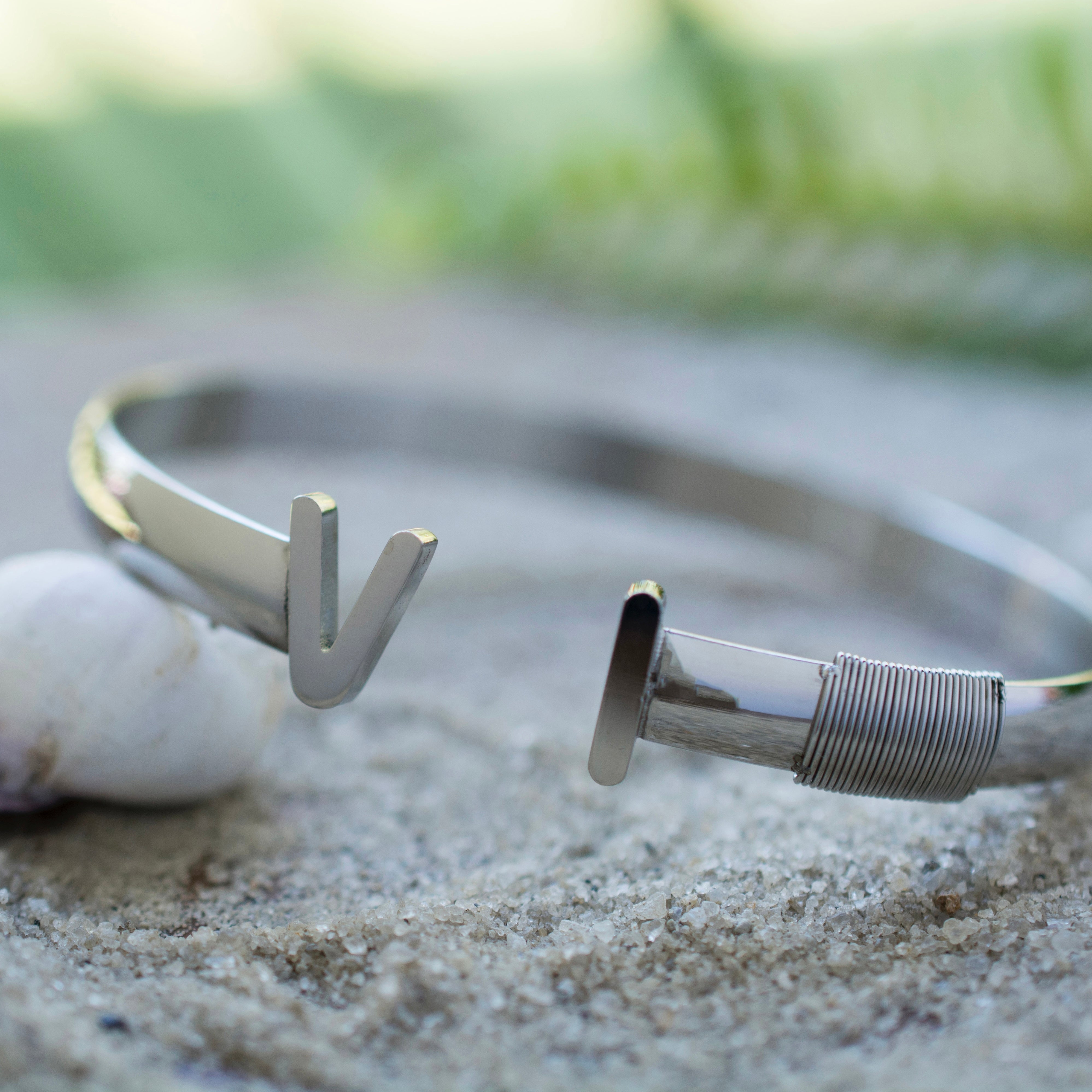 Bracciale rigido originale da donna VI (argento) 