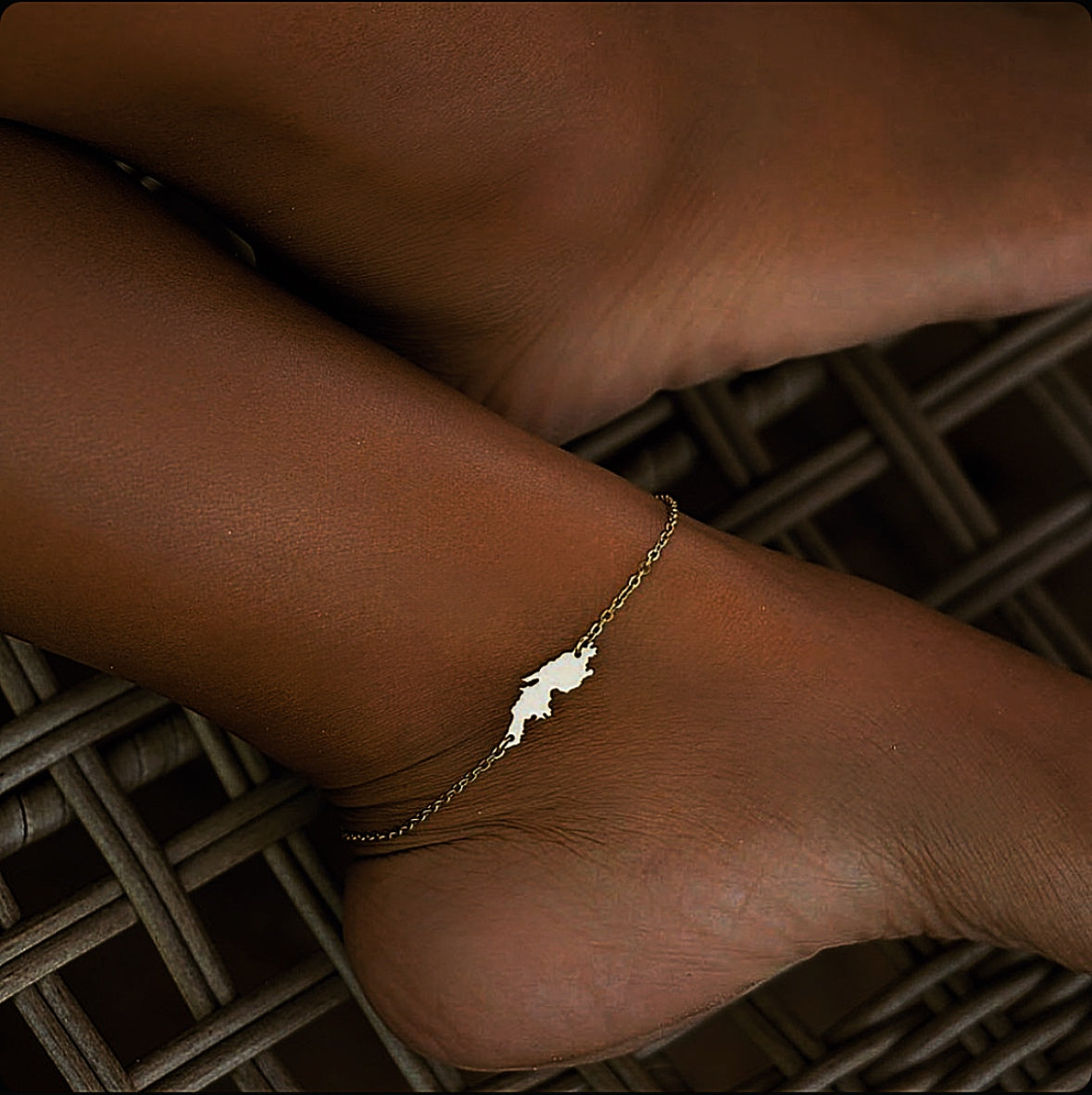 St. Thomas Map Anklet