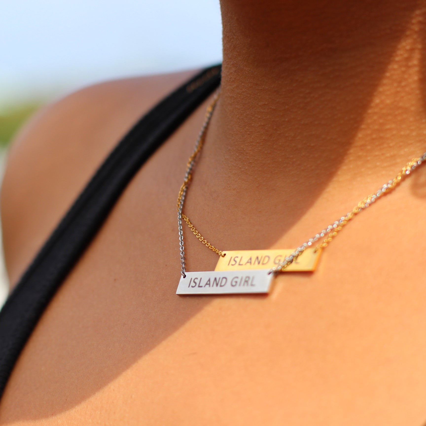 Island Girl Silver + Gold (Horizontal)