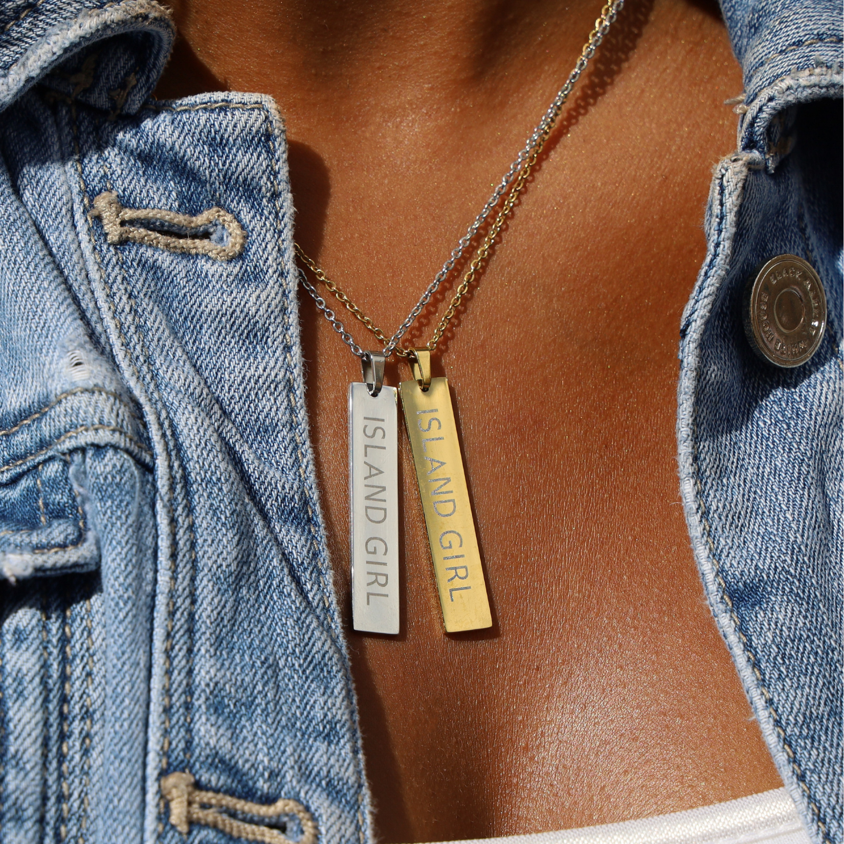 Island Girl Silver + Gold (Vertical)