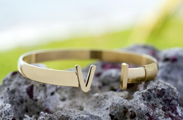 Bracciale rigido originale da donna VI (oro) 